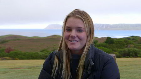 Lizzie Stokely, Bruny Island surfer, interview