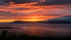 Cloudy Bay Lagoon sunset